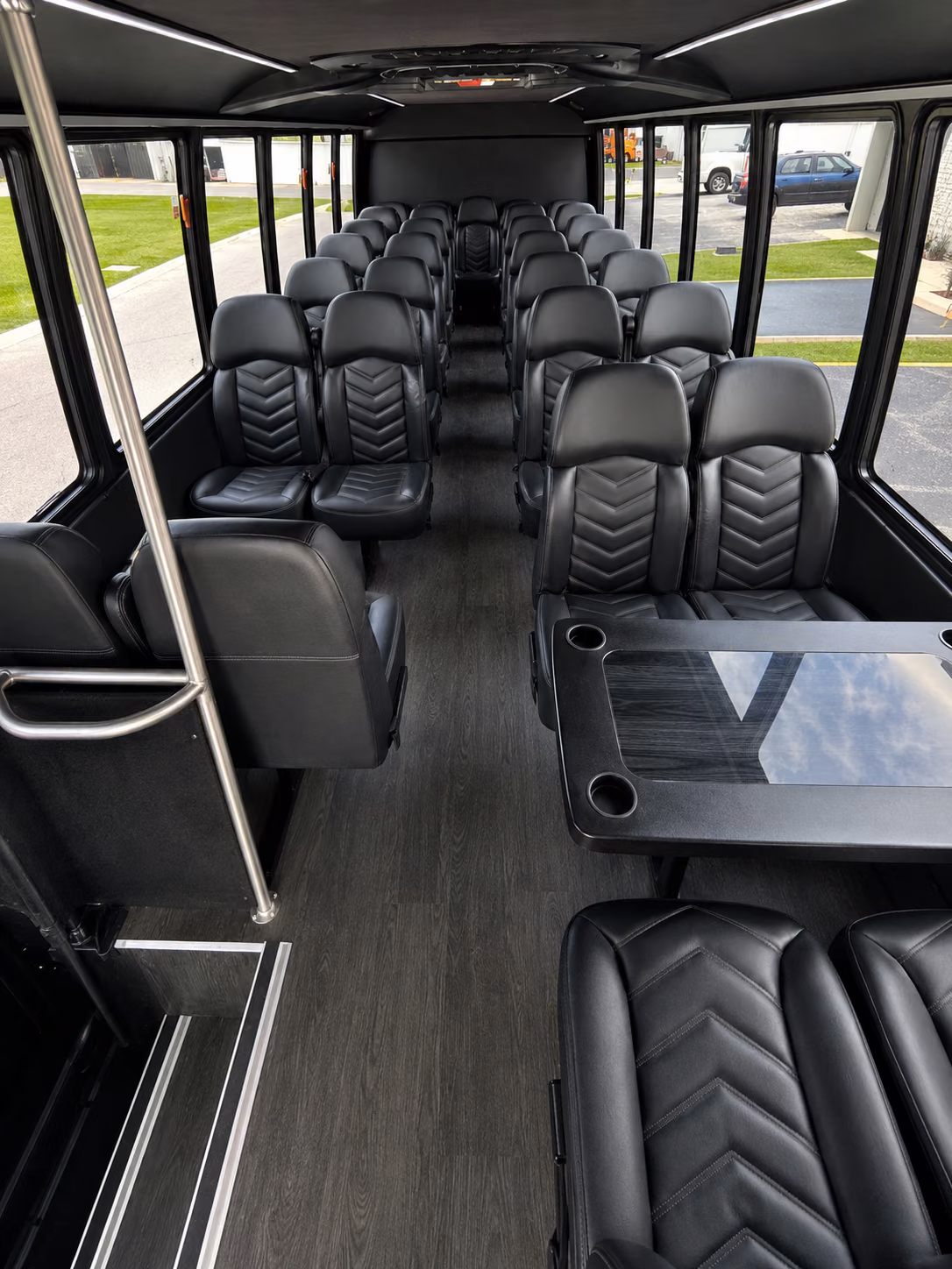 alexandria 20 passenger minibus interior
