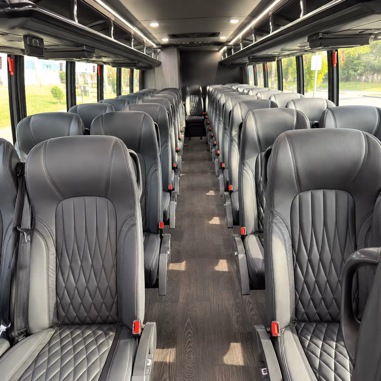 alexandria 30 passenger minibus inside