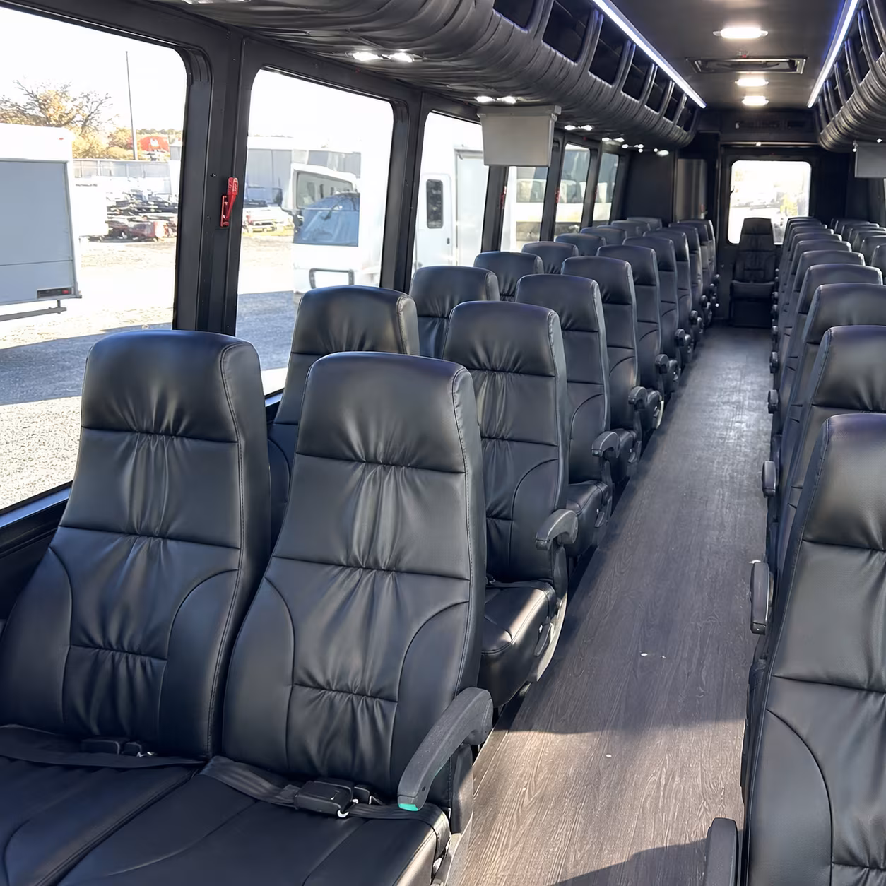 alexandria 35 passenger minibus interior