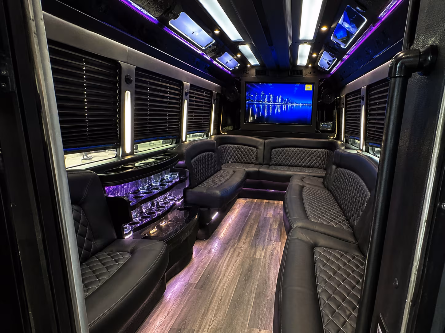 alexandria night on town party bus rental