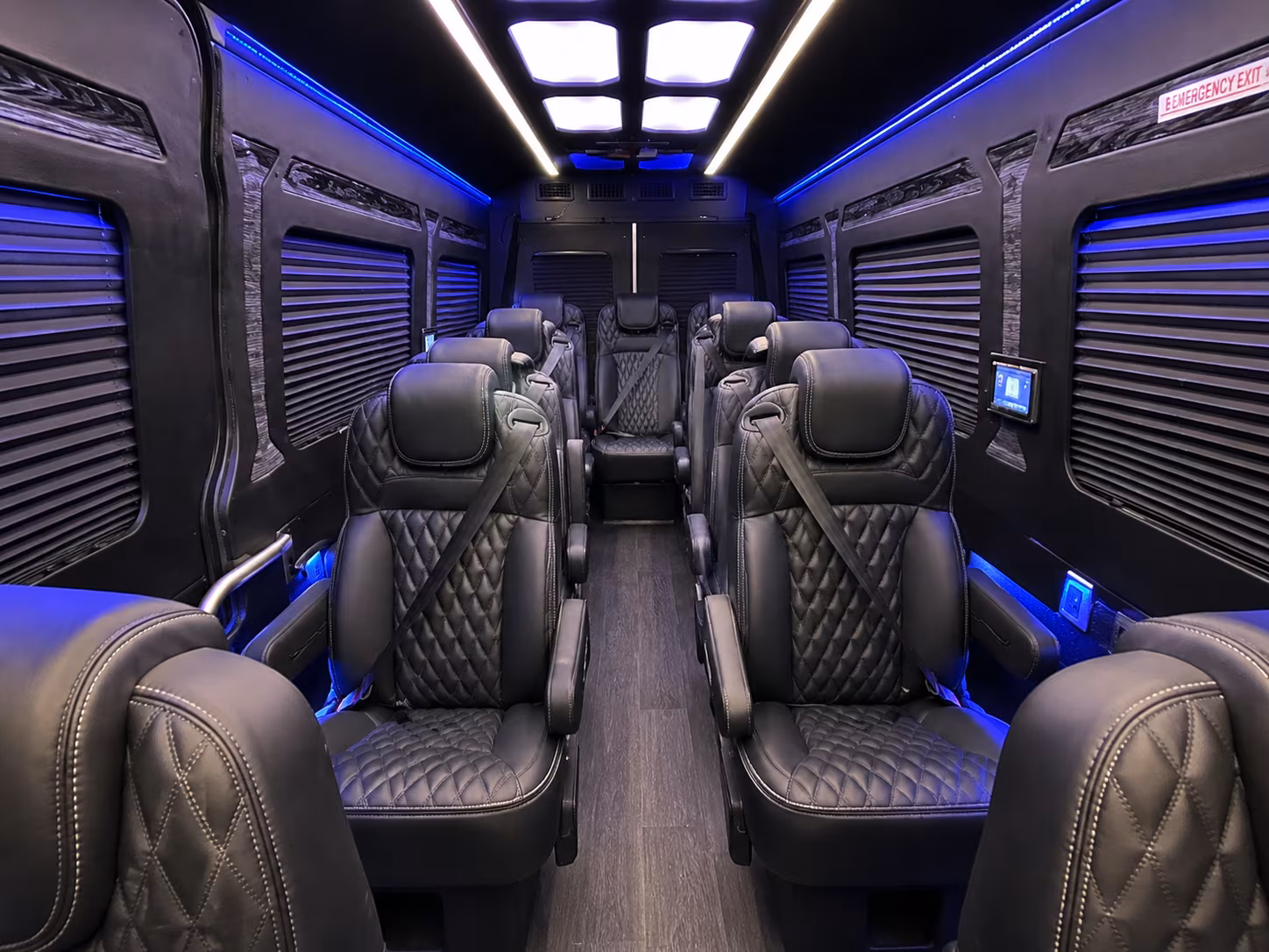 alexandria sprinter van with driver inside
