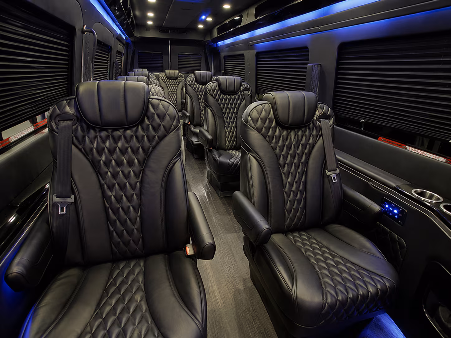alexandria sprinter van with driver interior